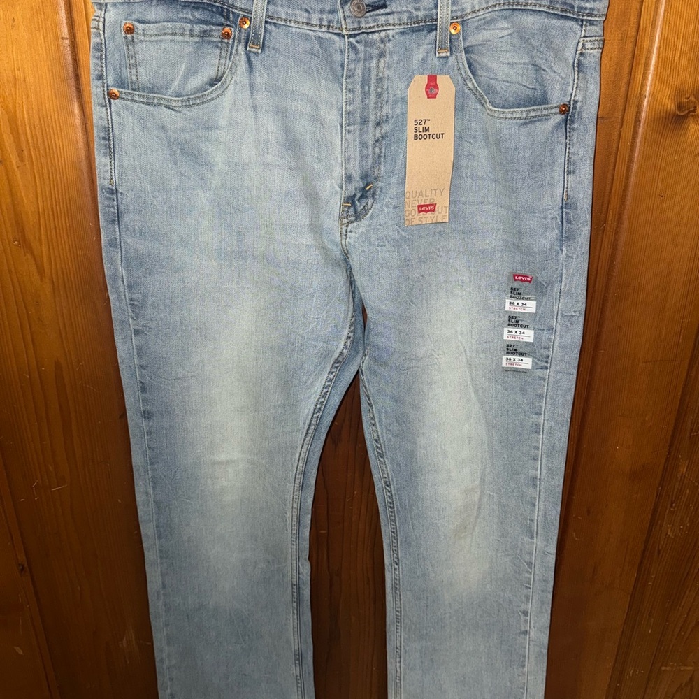 Levi's Men's Faded Blue Bootcut Jeans